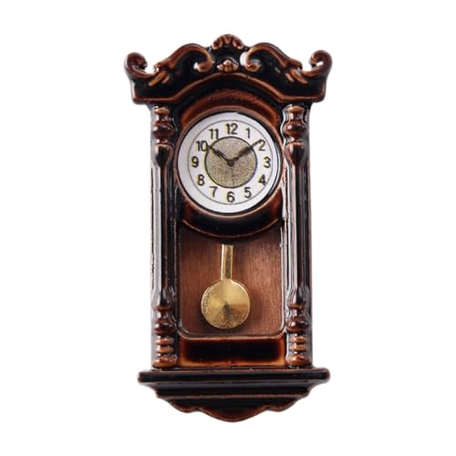 【Materiale】: 1: 12 bambole Modello in miniatura orologio romano di materiale in lega, vintage