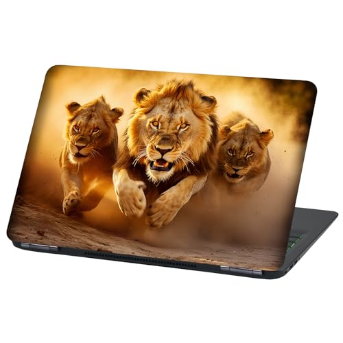 Finest Folia Autocollant pour Ordinateur Portable, Housse de Protection en Vinyl, 17 Pouces, LP109 Lions