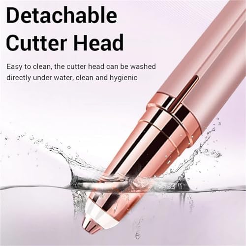 Electric Eyebrow Trimmer USB Charger Security Hair Removal Eye Brow Epilator Shaper Shaver Painless Razor Facial Hair Remover(Champagne) image 5