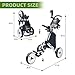 FLAGTAG Golf Push Cart 3 Wheel,Foldable Golf Push Cart,Golf Bag Cart with Foot Brake,Umbrella Holder, Cup Holder, Storage Compartment