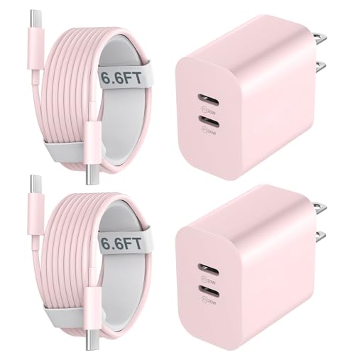 USB C Charger Block for iPhone 15 Pro Max,20W USB C Charger with 12FT Long USB C to C Fast Charging Cord Cable Compatible for iPhone 15 Pro Max/15 Pro/15 Plus/15, Samsung Galaxy/Android Phone