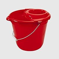 La Briantina Runder Bodenwischer mit Ausdrücker, aus Kunststoff, Fassungsvermögen 12 Liter