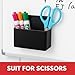 BEYGORM 2 Pack Plastics Magnetic Pen Holder for Refrigerator, Dry Erase Marker Holder for Whiteboard，Magnet School Locker Organizer Accessories, Pencil Cup, Pen Caddy, Classroom Organization(Black)
