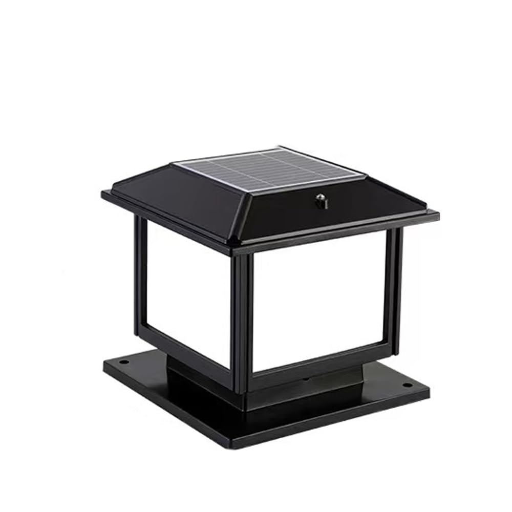 Lampione Solare Lampade Stigma Per Pilastri Per Cancelli Impermeabili Per Esterni Apparecchio Di Illuminazione Per Paesaggi Da Giardino Ad Alta Luminosità Adatto Per Pali In Legno 4X4, 5X5 O 6X