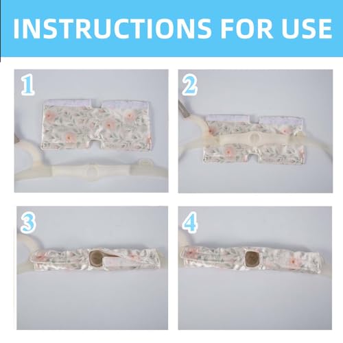 Image of 3 Pcs Satin Strap Covers, Silky Mask Frame Covers Pads Compatible with DreamWear or AirFit N30i /P30i Headgear Cover Set Hair Protector for Women Face Cushion for Reduce Red Marks (Jasmine)