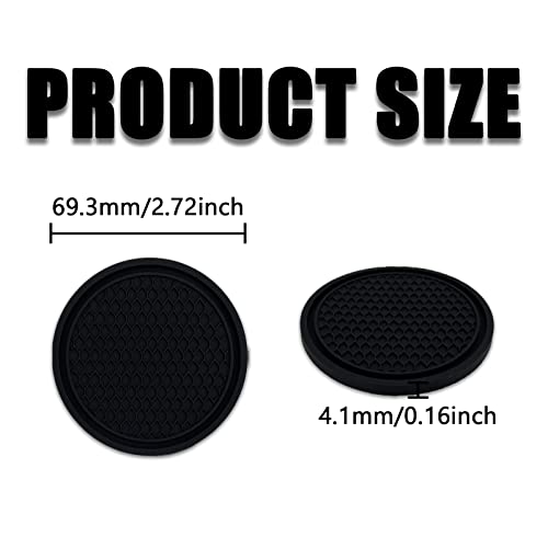 Msyuusr 4PCS Car Cup Holder Coaster, Universal Accesorio Auto miniatura 2