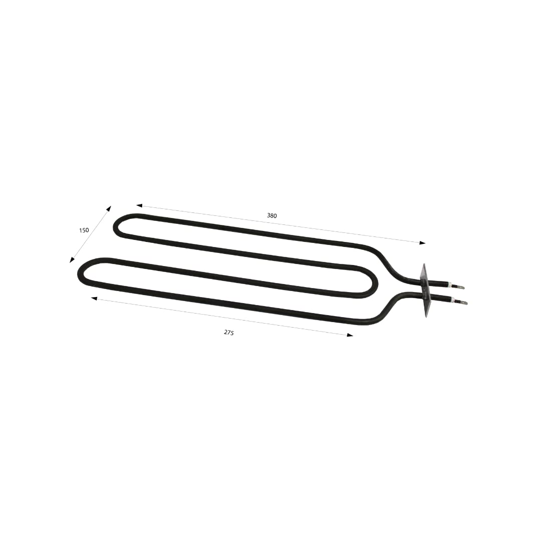 Resistencia para acumulador 800W 230V 380x150mm Pletina 70x22mm | Para convertir la energía en calor | Resistencia acumulador | Resistencia calefactora