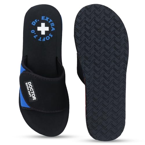 Image of DOCTOR EXTRA SOFT Women's Care Orthopaedic and Diabetic Adjustable Strape Super Comfort Dr Sliders Flipflops and House Slippers for Women's & Girl's Slides D-52