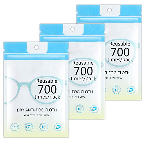 Image of Microfiber Anti-Fog Eyeglasses Cleaning Cloth, Lens Wipes for All Electronic Device Screens(3PCS Anti-Fog Cloth)