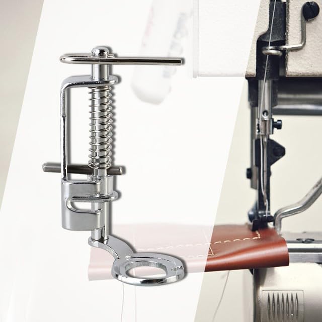 Image of ZENITH Metal Darning Close Mouth Pressure Foot Snap on Type for Automatic Electric Low Shank Sewing Machines Suitable for Usha Janome Brother Singer etc Steel Finish (Metal Darning Close Mouth)