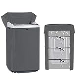 Portable Washing Machine Cover,Top Load Washer Dryer Cover,Waterproof Full-Automatic,Wheel Washing M