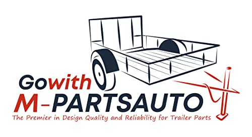 M-Parts Trailer U Bolt Kit- U Bolt Kit For 3,500 Lb Trailer Axle, 5.5” U-Bolts, 2-3/8" Round Axle, 1/2” Diameter - Trailer Axle U Bolts, Trailer U Bolts, Trailer Leaf Spring U Bolts, U Bolts 2 Inch #TOP6