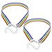 Produktbild 2 Stück Einfache Regenbogen Armbänder Für Männer - Farbenfrohes Handgelenkband Für Lgbtq-Feierlichkeiten Und Dekoration