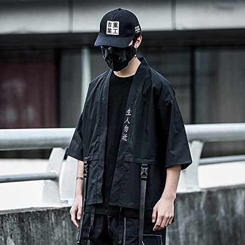 Niepce Inc Japanese Streetwear Samurai Kimono Cardigan for Men2