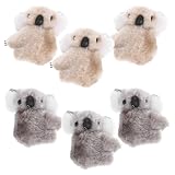 FRCOLOR 6個漫画風コアラ プリントヘアクリップ 前髪用バレッタ 装飾ヘアピン 女の子用ヘッドドレス