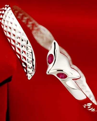 Ladies Sterling Silver Bracelet, S925 Adjustable Open Cuff, Italian Handmade Jewelry Gift3