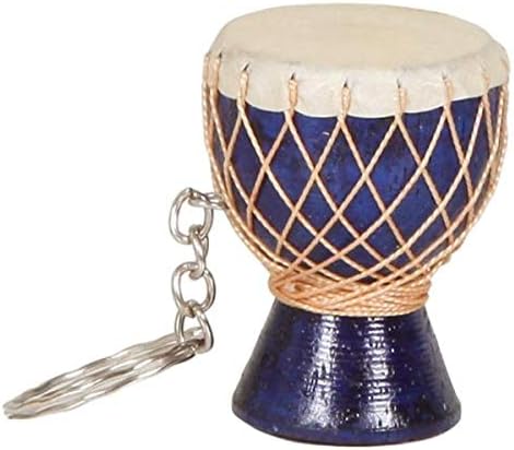 X8 Drums X8-KEYCH-BL Djembe Drum Keychain - Blue