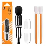 K&F CONCEPT クリーニングブラシ 6点セット 4 in1レンズクリーナーブラシ 除電ブラシ 回転タイプ クリーニング用品 メンテナンス用品