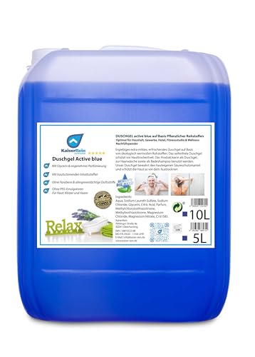 KaiserRein Duschgel 10 L active blue Herren Damen mehr als ein 6 er Pack