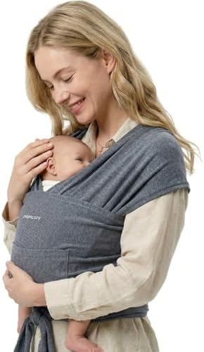 Momcozy Echarpe de Portage Bebe avec Anneaux, Sling Bébé, 3,6 à 1...