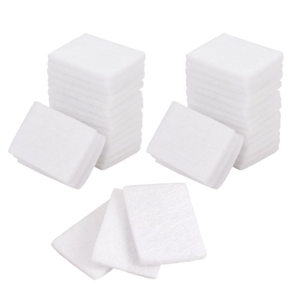 Almohadillas de aroma sin perfume, paquete de 50 almohadillas de repuesto de aceite aromático de 1.1 x 0.8 pulgadas, almohadillas difusoras de perfume de microfibra para equipos