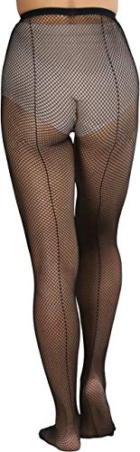 Image of ToBeInStyle Women's Fishnet Backseam Pantyhose W /Elastic Waistband