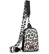Wrangler Cow Print Crossbody Bags for Women Western Sling Bag with Adjustable Starp Cross Body Purse