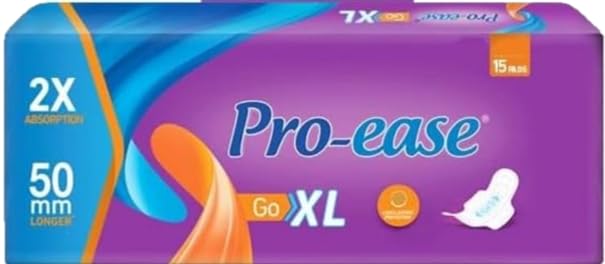 Pro-ease Go XL - 15 Sanitary Pads ...HUMARABAZAR (B0CX59XX1P) Amazon Price History, Amazon Price Tracker