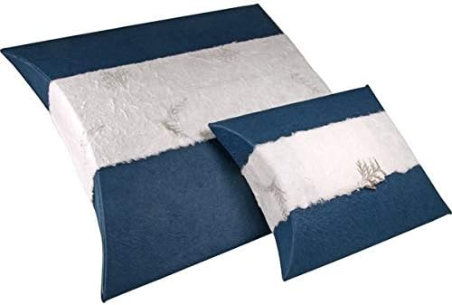 Journey Earthurn Biodegradable Urn for Water or Ground Burial - Eco-Friendly & Engravable (Standard, Navy - Plain)