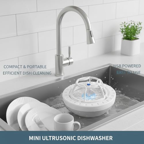 Mini lave-vaisselle pour évier portable bleu USB IP67 - 3