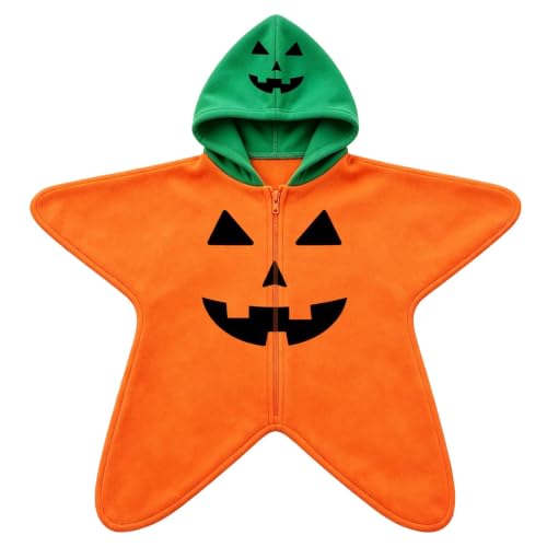 Baby halloween Starfish Onesie Babies pumpkin skeleton Footie Jumpsuit - image 4
