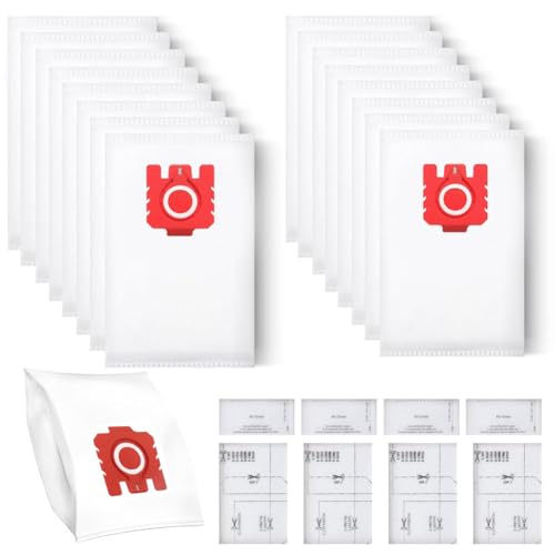 Foho 16 Sacchetti per Aspirapolvere Miele FJM Compact C2 &