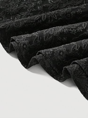 Image of BEAUDRM Women's Plus Size Dresses Cocktail Spring Summer Wedding Guest Dress Jacquard Mini Short Sundresses Brunch Outfits