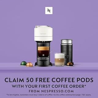 Nespresso Vertuo Next Automatic Pod coffee machine for Americano, Decaf, Espresso by Krups in Grey