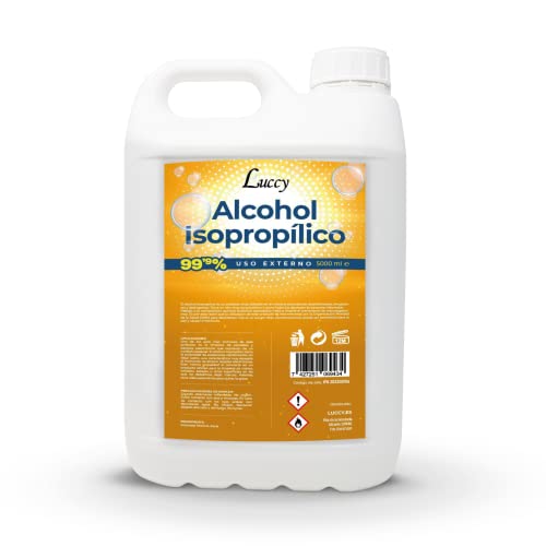 Luccy Alcool Isopropylique 99,9% 5L | Isopropanol Nettoyeur Liquide 5000ml Cover