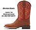 Western Boots For Men - Mens Square Toe Cowboy Boot,Oil/Slip Resistant,Durable Fashionable Classic Pull on 10 Inch Wellington Boots - Soft Toe Work Boots