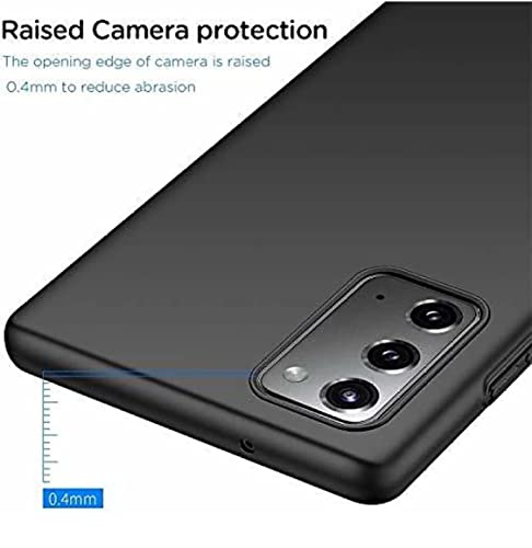 Image of Mobile Back Cover Case for Samsung Galaxy Note20 (Silicone Case|CameraProtection|Black SC1510)