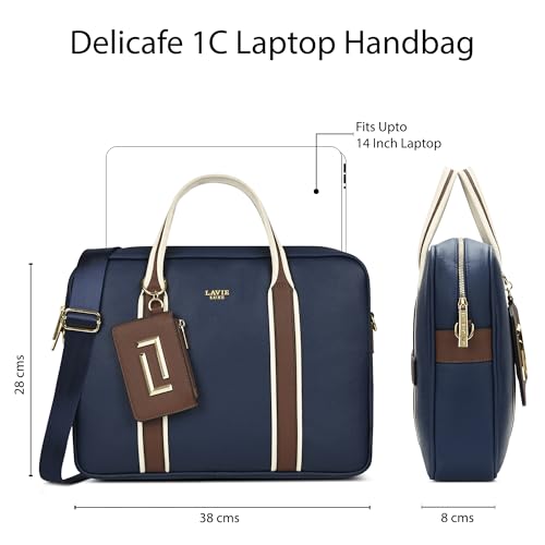 Image of Lavie Luxe Women's Delicaff 1C Laptop Handbag for Women | Fits upto 14 inch Laptop | Laptop Bag for Work | Ladies purse | Stylish Shoulder Bag | Gift for Women