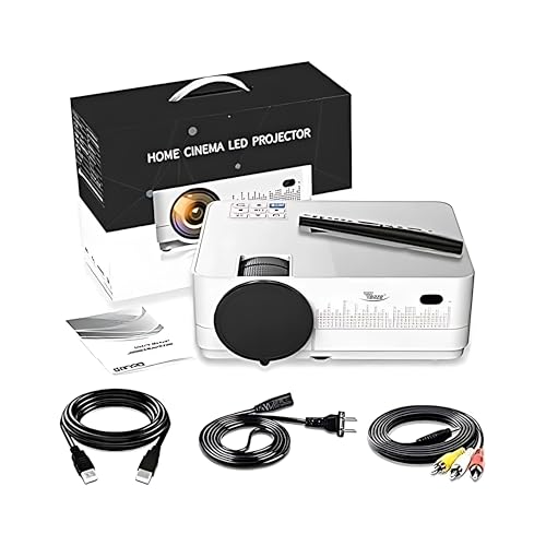 Image of TONZO X Pro Android Smart Projector Native 1080p Full HD with 4K Support, 4500 LED Lumens Portable Home Theater Projector, 300 Inch Display, 4D Keystone, WiFi Bluetooth, HDMI USB Home Cinema Projector