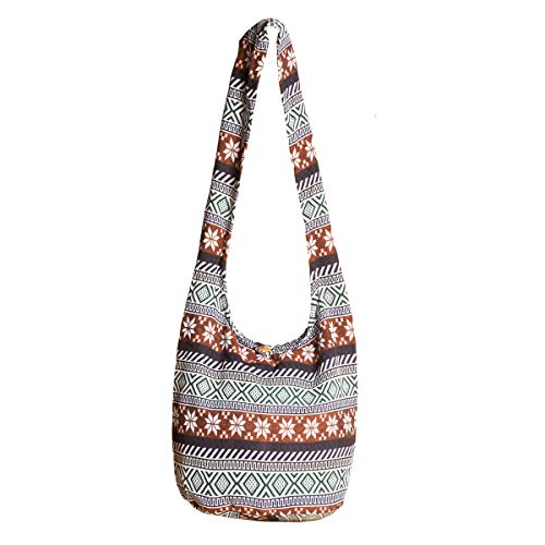 PANASIAM Borsa a tracolla con design intrecciato I per uomo e donna I grande...