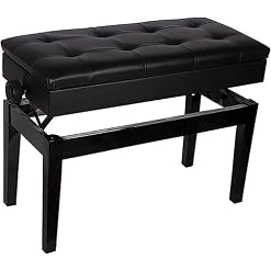 Yisss Tabouret Piano,Banquette Piano Banc Banc de Piano Robuste Duet Tabouret Double en Cuir Confortable rempli d’éponge Haute résilience, réglable en Hauteur et Pratique (Null Black) - Les Beatles, Paul McCartney, John Lennon, RIngo Starr, George Harrison
