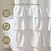 Madison Park Grace White Shower Curtain,Solid Cottage Top Shower Curtains for Bathroom, 72 X 72, White