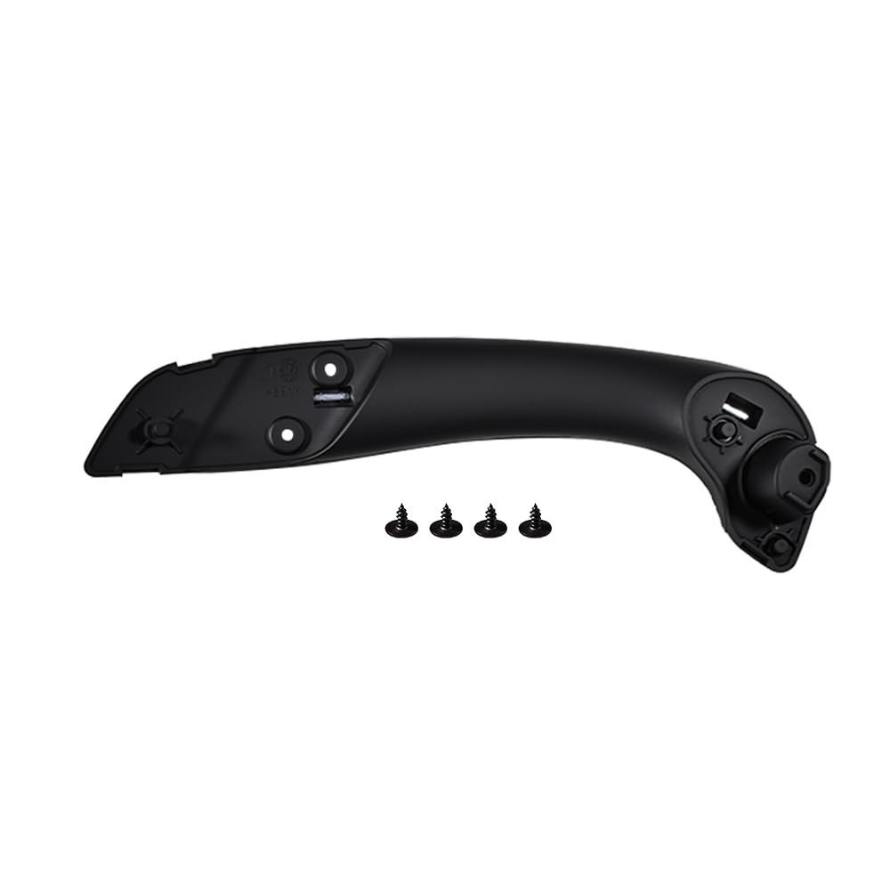 Poignée de porte intérieure de voiture compatible avec Renault Fluence Megane 3 Laguna 3 Latitude Poignées avant gauche et droite et couvercles de poignées intérieures (noir) (poignée