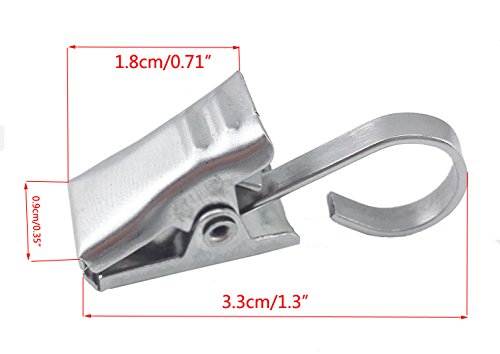 Yueton B01851VE5K Pack Of 30 Stainless Steel Clips W/Hook thumb #1