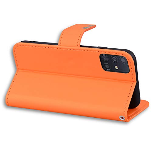 Ailisi Cover Samsung Galaxy A51, Orange Flip Cover...