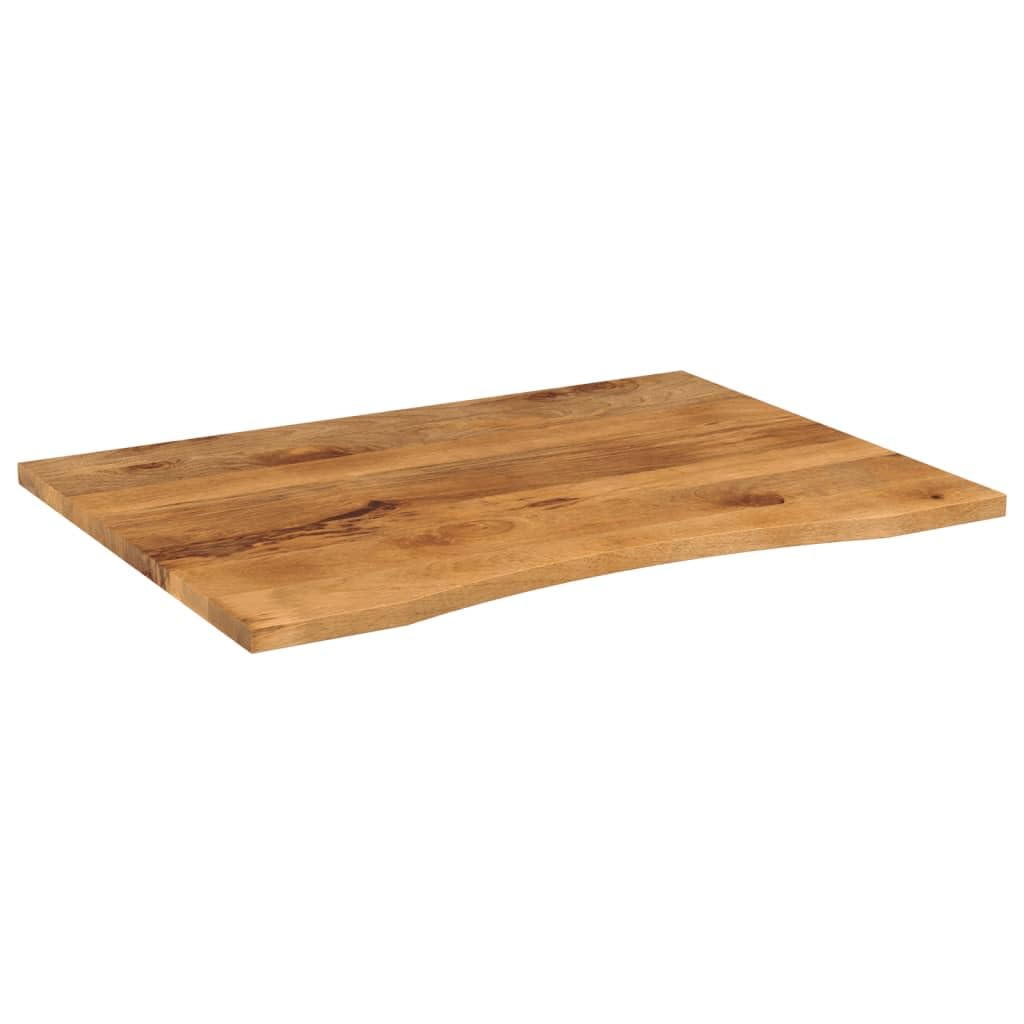 Dessus de Bureau en Bois de Manguier Massif Brut 100x80x2,5 cm