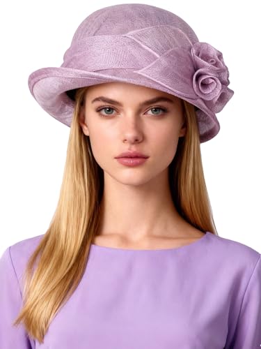 Sombrero de fiesta floral Himersport color lila miniatura 2