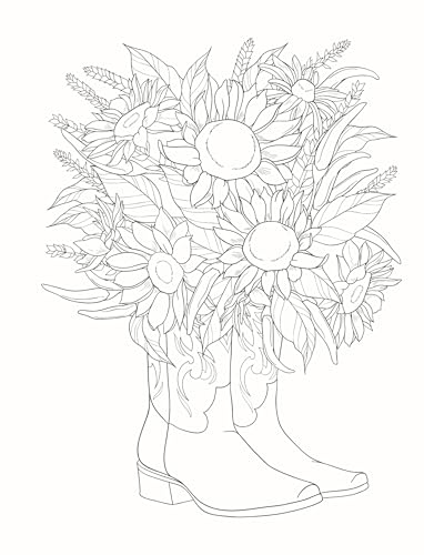 Creative Haven Flower Fancy Coloring Book; Relax and Escape with these beautiful Floral Arrangements and Designs! (Adult Coloring Books: Flowers & Plants) - Image 4