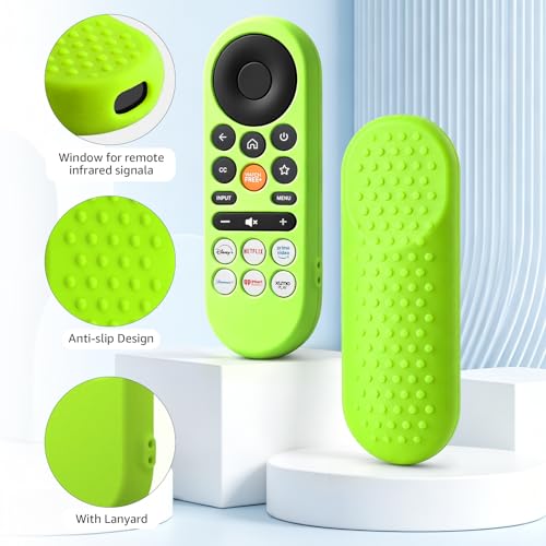 Image of [2Pack] Climberer Cover for VIZIO XRT260,Smart TV Remote Control Replacement Glow in Dark Protective Skin Case - Blue & Green (XRT280)