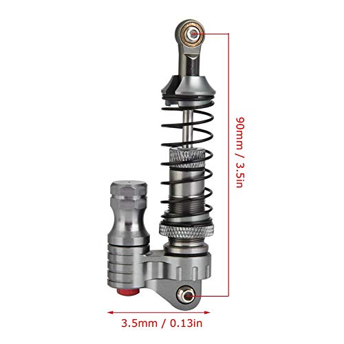 Dilwe RC Auto Stoßdämpfer, 2 Stücke Metall Stoßdämpfer Dämpfer für SCX10 Axial D90 1/10 Skala RC Crawler Auto Zubehör